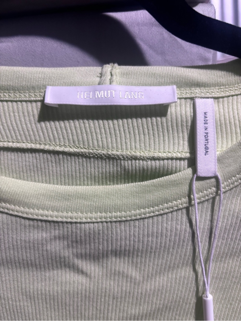 Helmut Lang Base Double Ribbed Ruched Top - Picture 10 of 13